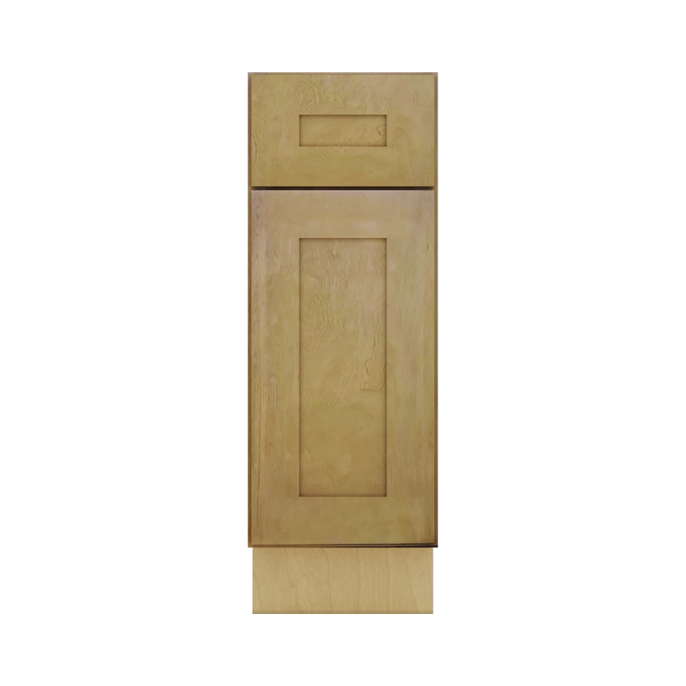 Modernform Cabinet Natural Shaker 12" W X 34 1/2" H X 21" D Base 1 Door/1 Drawer